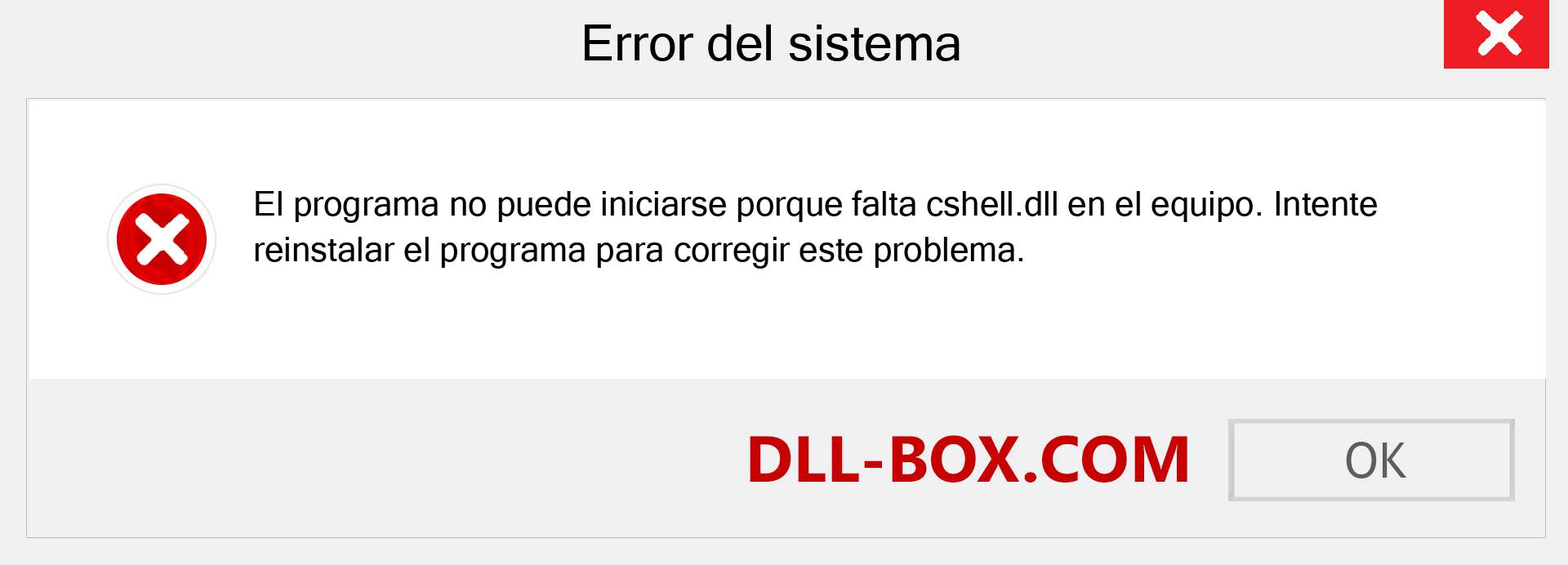 ¿Falta el archivo cshell.dll ?. Descargar para Windows 7, 8, 10 - Corregir cshell dll Missing Error en Windows, fotos, imágenes